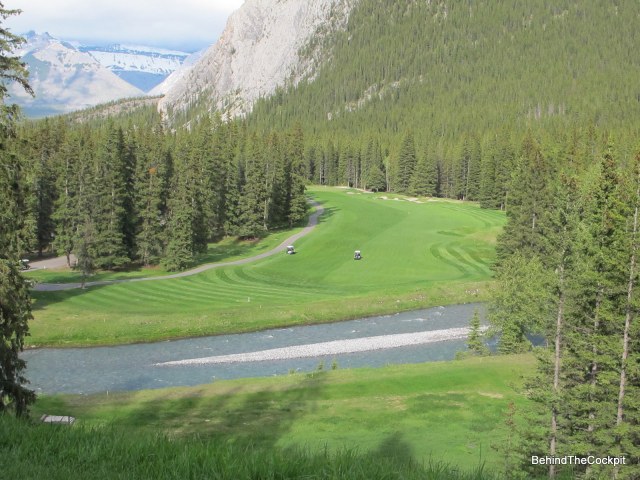 This use to be the opening hole at Banff Springs, now #15
